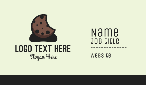 Choco Chip Cookie  Business Card Design Image Preview
