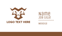 Angry Tiger Abstract  Business Card Image Preview
