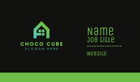 Green A House Business Card Image Preview