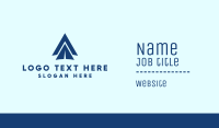 Blue Paper Airplane  Business Card Image Preview