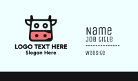 Cow Milk Head  Business Card Image Preview