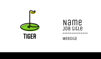 Golf Flag Green Business Card Image Preview