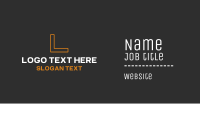 Orange Esports Letter Text Business Card Image Preview
