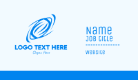 Blue Rugby Ball Business Card Image Preview