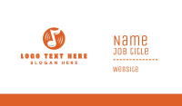 Orange Vinyl Music Business Card Preview