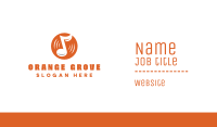 Orange Vinyl Music Business Card Image Preview