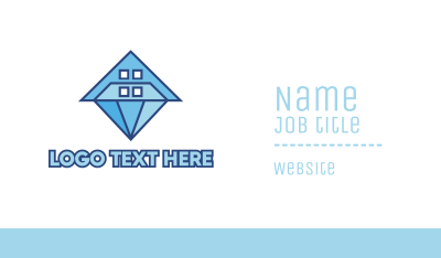 Polygon House Diamond Business Card Image Preview