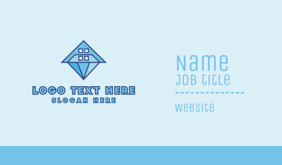 Polygon House Diamond Business Card Image Preview