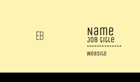 Elegant Sans Serif Business Card Image Preview