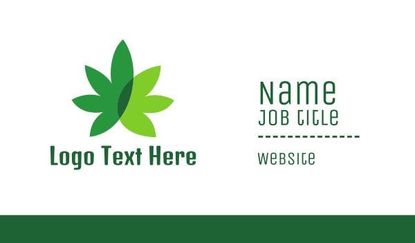 Cannabis Marijuana Weed Leaf Business Card Design Image Preview