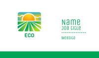 Sunny Eco Field  Business Card Image Preview