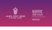 Geometric Religion Cross  Business Card Design