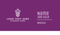 Geometric Religion Cross  Business Card Image Preview