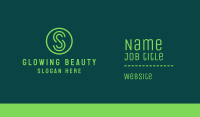 Green Business Letter S Business Card Image Preview