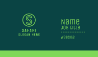 Green Business Letter S Business Card Image Preview