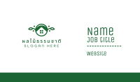 Green Vegan House Business Card Image Preview