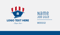 American Shield House Business Card Image Preview