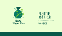 Green Natural Gardening Spray Business Card Image Preview