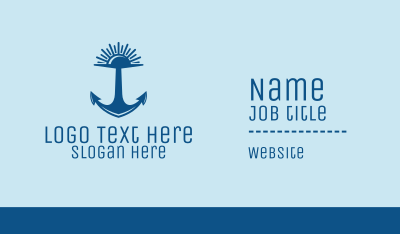 Sunset Bay Anchor Business Card Image Preview