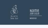 Monoline Cyclist Rider Business Card Image Preview