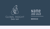Monoline Cyclist Rider Business Card Image Preview