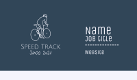 Monoline Cyclist Rider Business Card Image Preview