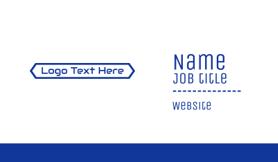 Simple Digital Wordmark Business Card Image Preview