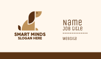Geometric Brown Dog Business Card Image Preview