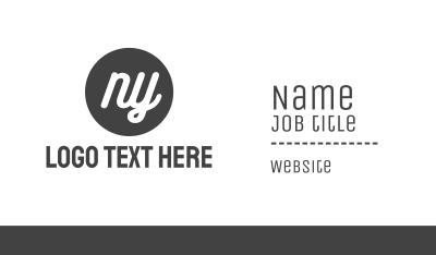 New York Circle Business Card Image Preview