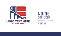 American Marketing Flag Business Card Image Preview