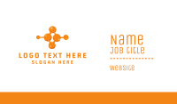 Orange Molecule Business Card Image Preview