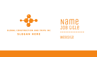 Orange Molecule Business Card Image Preview