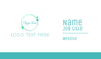 Star Mint Circle Business Card Image Preview
