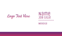 Grandient Purple Handwriting Business Card Image Preview