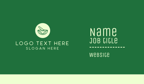 Green Natural Pharmacy Business Card Design Image Preview