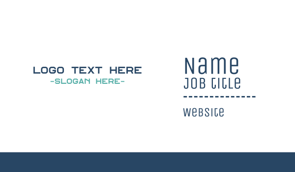 Tech Text Font Business Card Design Image Preview
