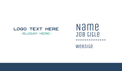 Tech Text Font Business Card Image Preview