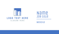 Blue Buildings Business Card Preview