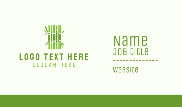 Green Bamboo Books Business Card Design Image Preview