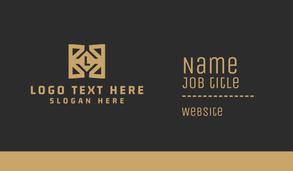 Elegant Lettermark Business Card Design Image Preview