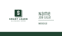 Business Green Lettermark Business Card Image Preview