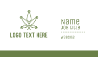 Cannabis Weed Tech Business Card Image Preview
