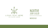 Cannabis Weed Tech Business Card Design