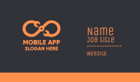 Orange Infinity Maintenance Business Card Image Preview