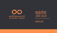 Orange Infinity Maintenance Business Card Image Preview