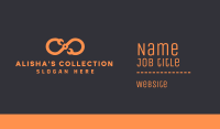 Orange Infinity Maintenance Business Card Image Preview