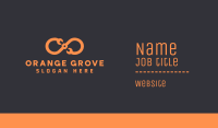 Orange Infinity Maintenance Business Card Image Preview