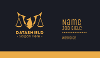 Golden Legal Griffin Business Card Image Preview