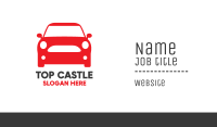 Small Red Car Business Card Image Preview