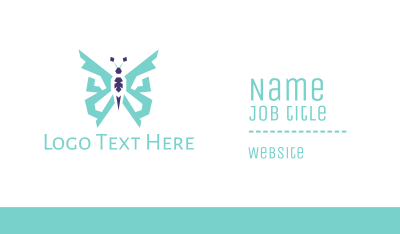 Blue Butterfly Business Card